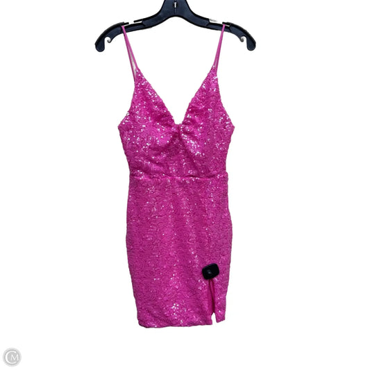 Dress Party Short By Clothes Mentor In Pink, Size: S