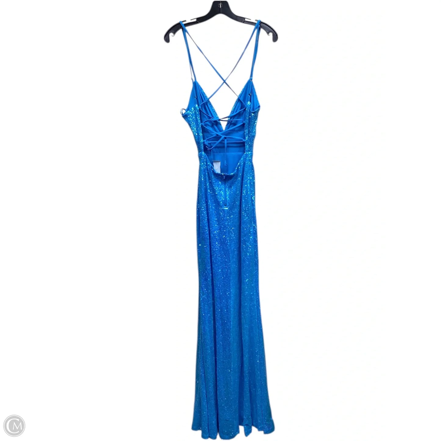 Dress Party Long By Fashion Nova In Blue, Size: S
