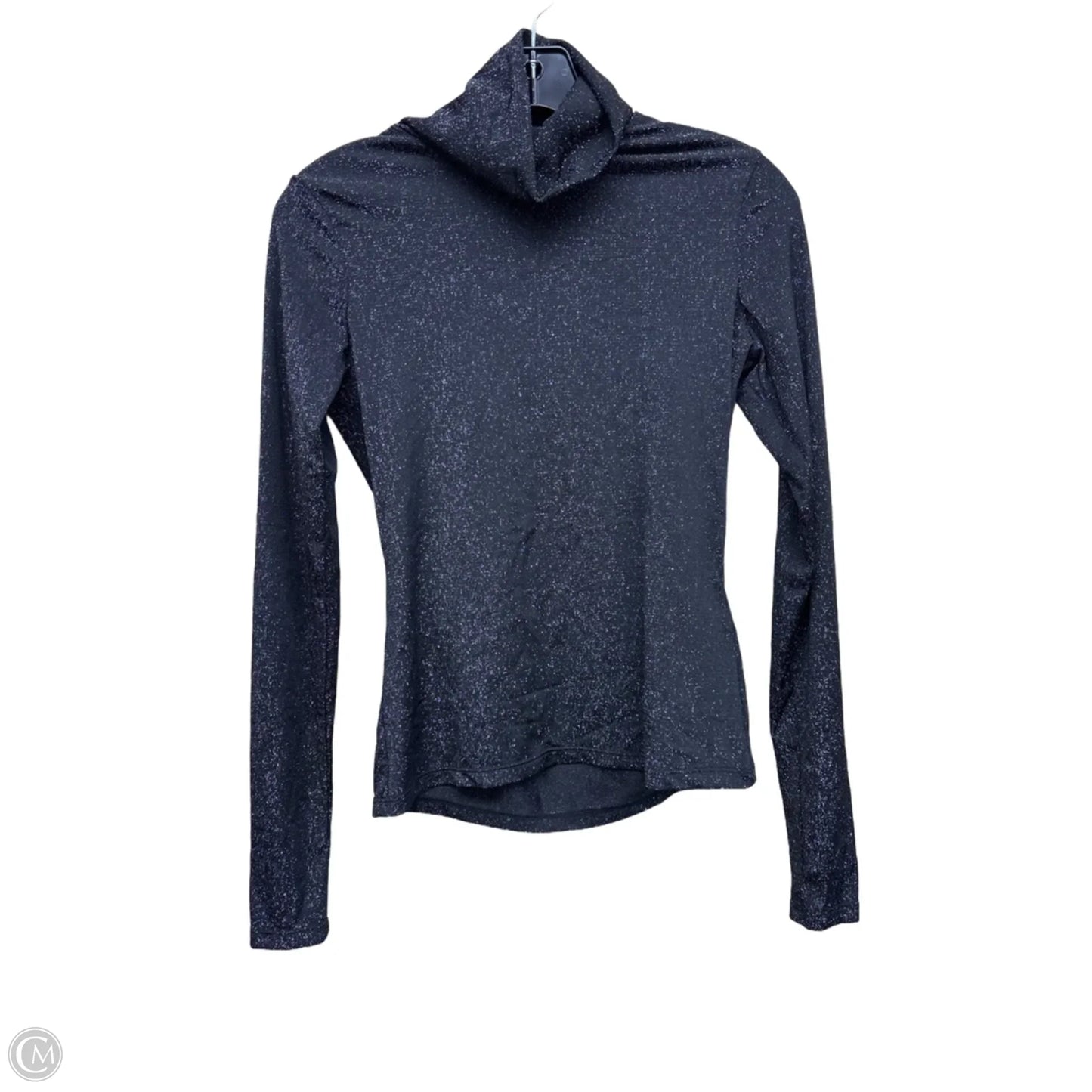 Top Long Sleeve By H&m In Black & Silver, Size: S