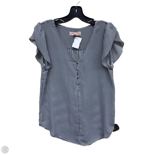 Top Short Sleeve By Philosophy In Striped Pattern, Size: Xs