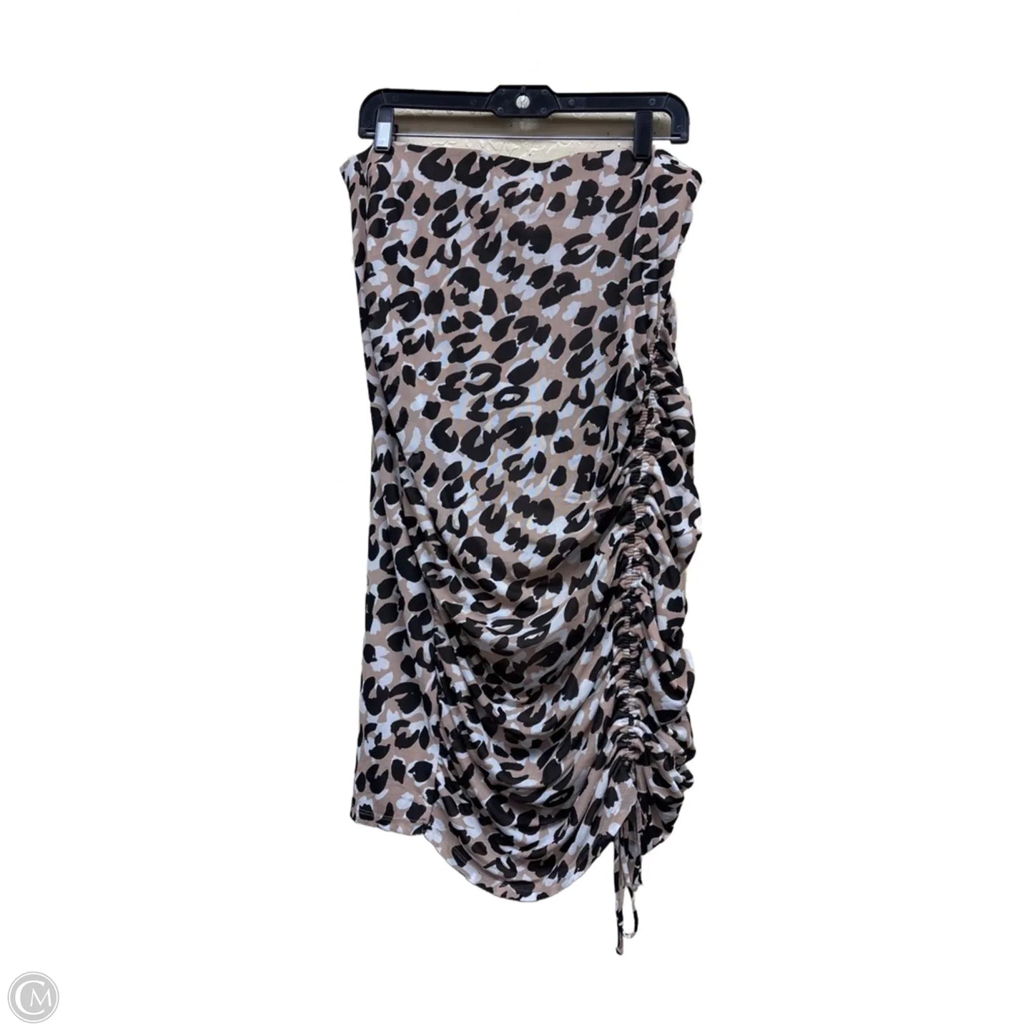 Skirt Midi By Calvin Klein In Animal Print, Size: Xl