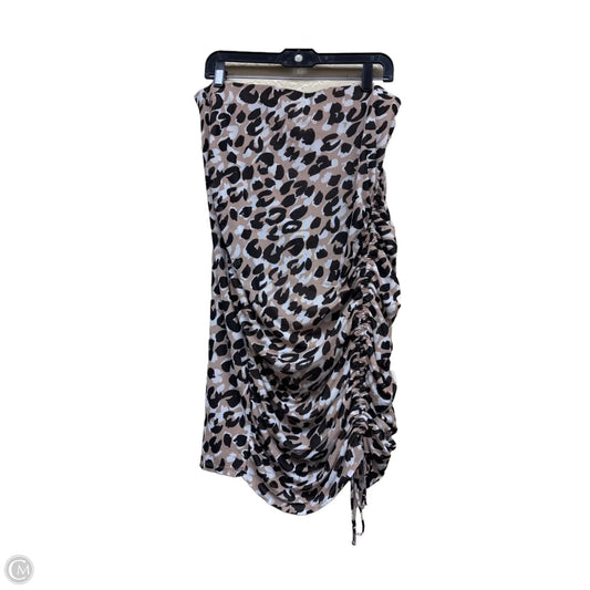 Skirt Midi By Calvin Klein In Animal Print, Size: Xl