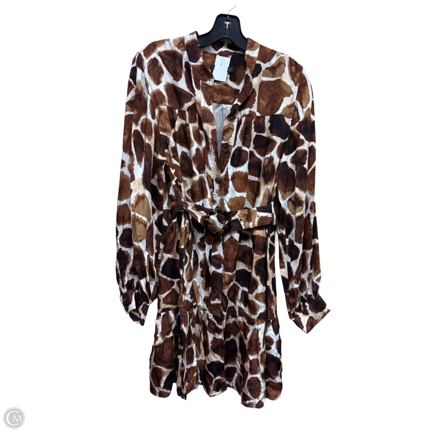 Dress Casual Midi By Banana Republic In Animal Print, Size: S