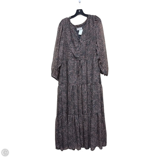 Dress Casual Maxi By Lucky Brand In Floral Print, Size: Xxl