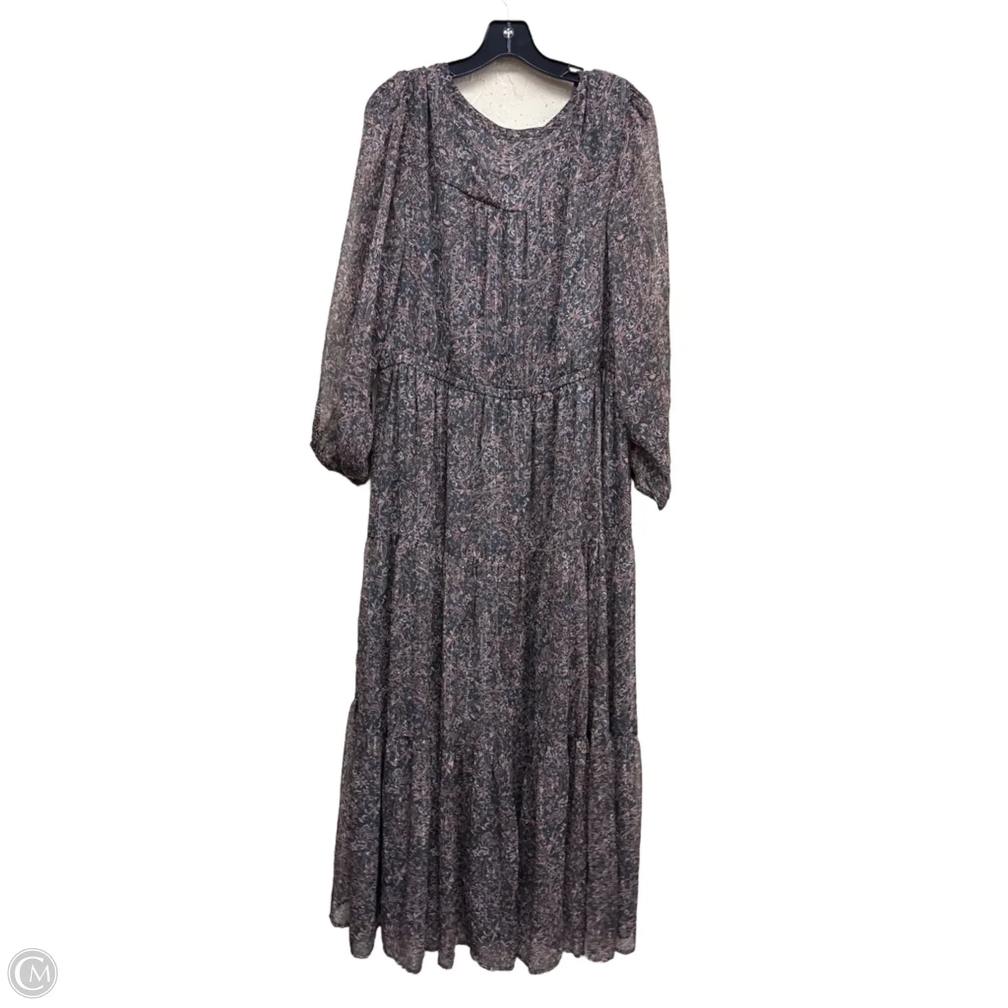 Dress Casual Maxi By Lucky Brand In Floral Print, Size: Xxl