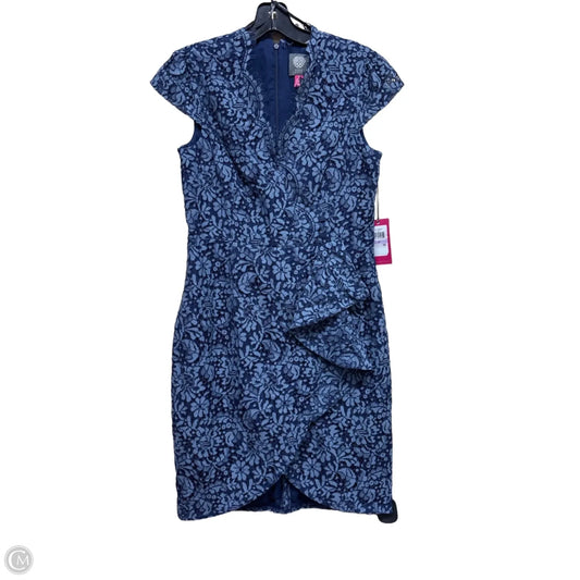 Dress Party Midi By Vince Camuto In Blue, Size: 6p