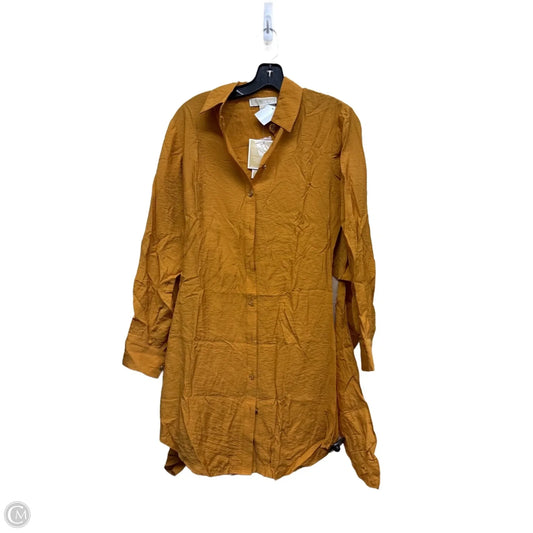 Dress Casual Midi By Michael By Michael Kors In Yellow, Size: Xs