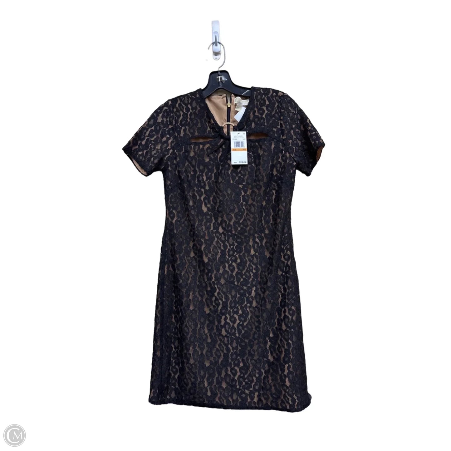 Dress Party Short By Michael By Michael Kors In Black & Tan, Size: Sp