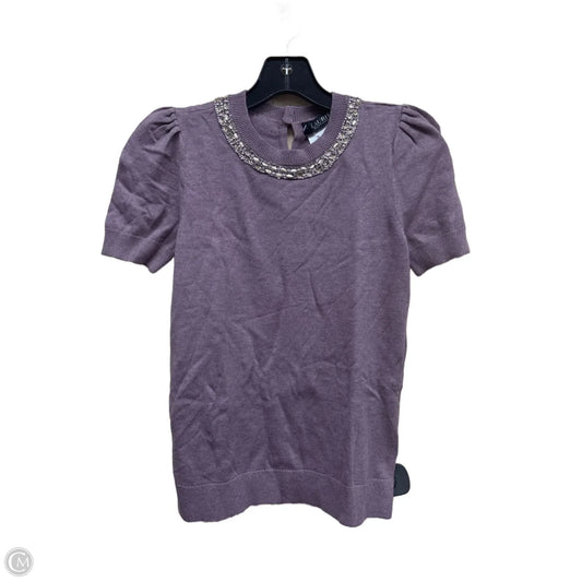 Top Short Sleeve By Lauren By Ralph Lauren In Purple, Size: Xs