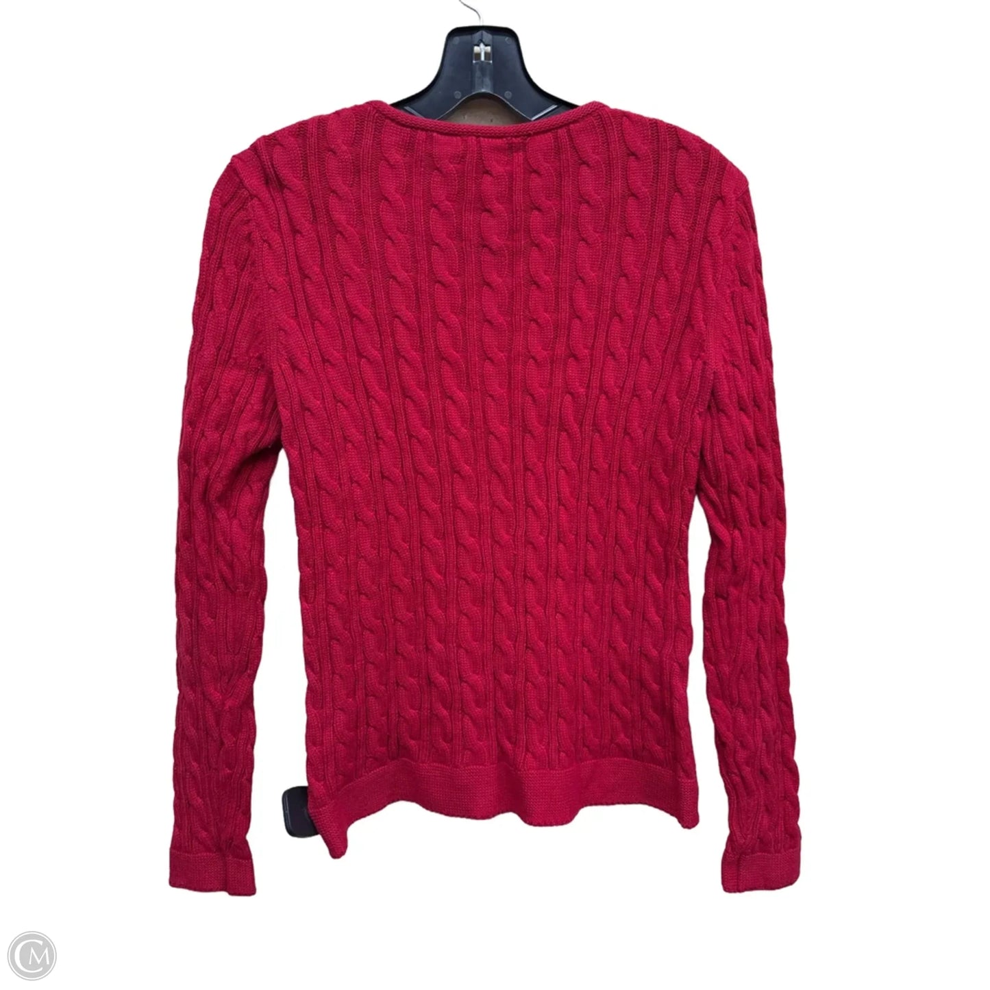 Sweater Cardigan By Calvin Klein In Red, Size: Xs