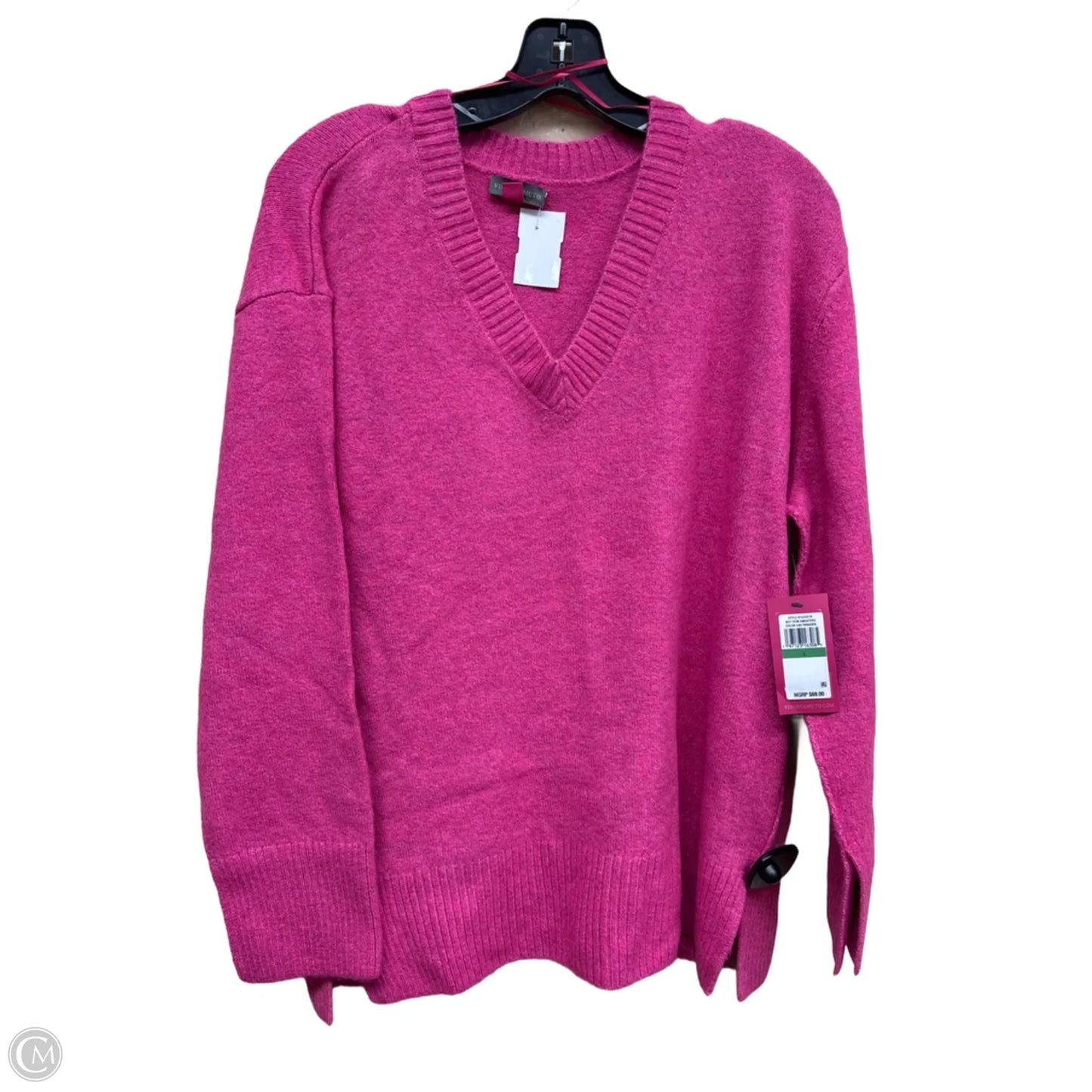 Sweater By Vince Camuto In Pink, Size: L