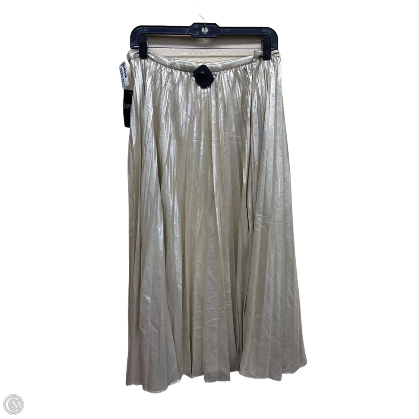 Skirt Maxi By Lauren By Ralph Lauren In Gold, Size: 14