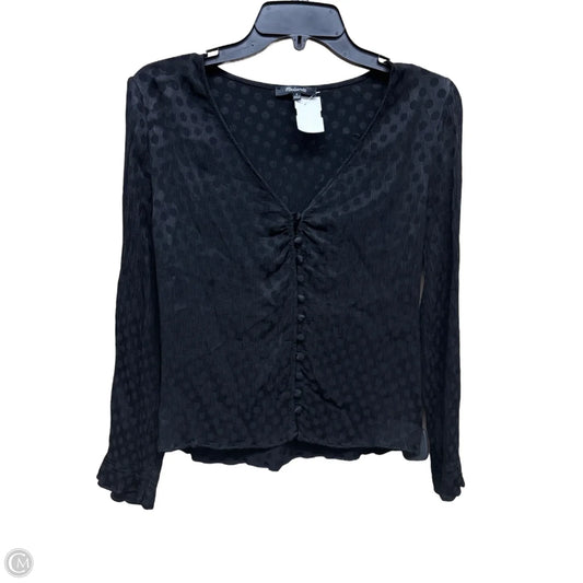 Top Long Sleeve By Madewell In Black, Size: 8