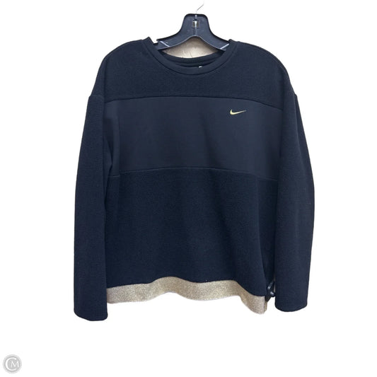 Athletic Sweatshirt Crewneck By Nike In Black, Size: S