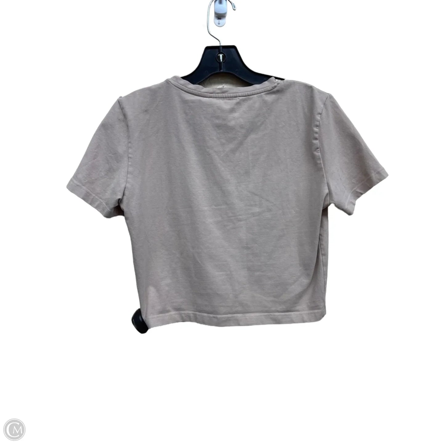 Top Short Sleeve By Zara In Tan, Size: L