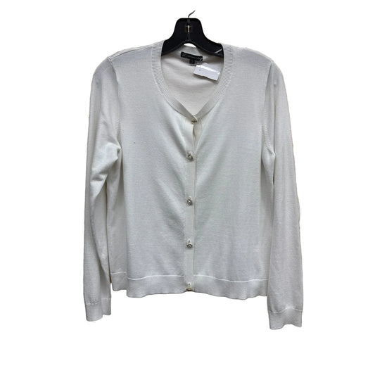 Cardigan By Adrianna Papell In White, Size: M