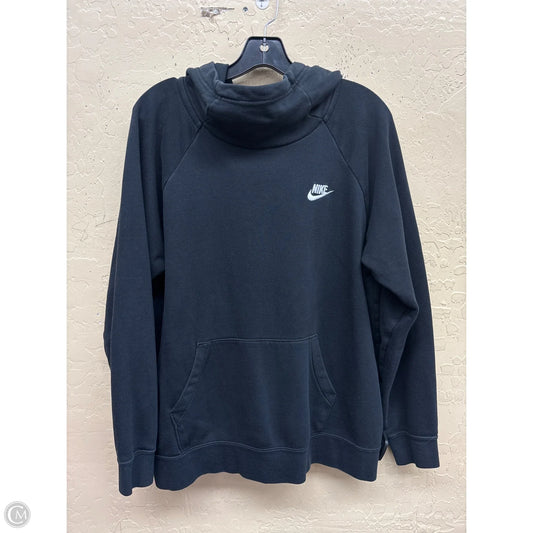 Athletic Sweatshirt Hoodie By Nike In Black, Size: Xl