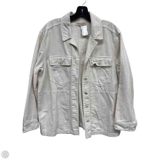 Jacket Denim By Madewell In Cream Denim, Size: M