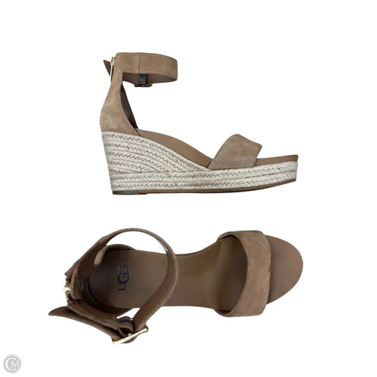Sandals Designer By Ugg In Brown, Size: 6