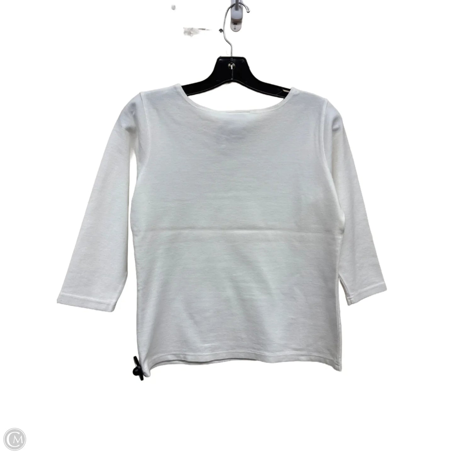 Top Long Sleeve By Talbots In White, Size: S