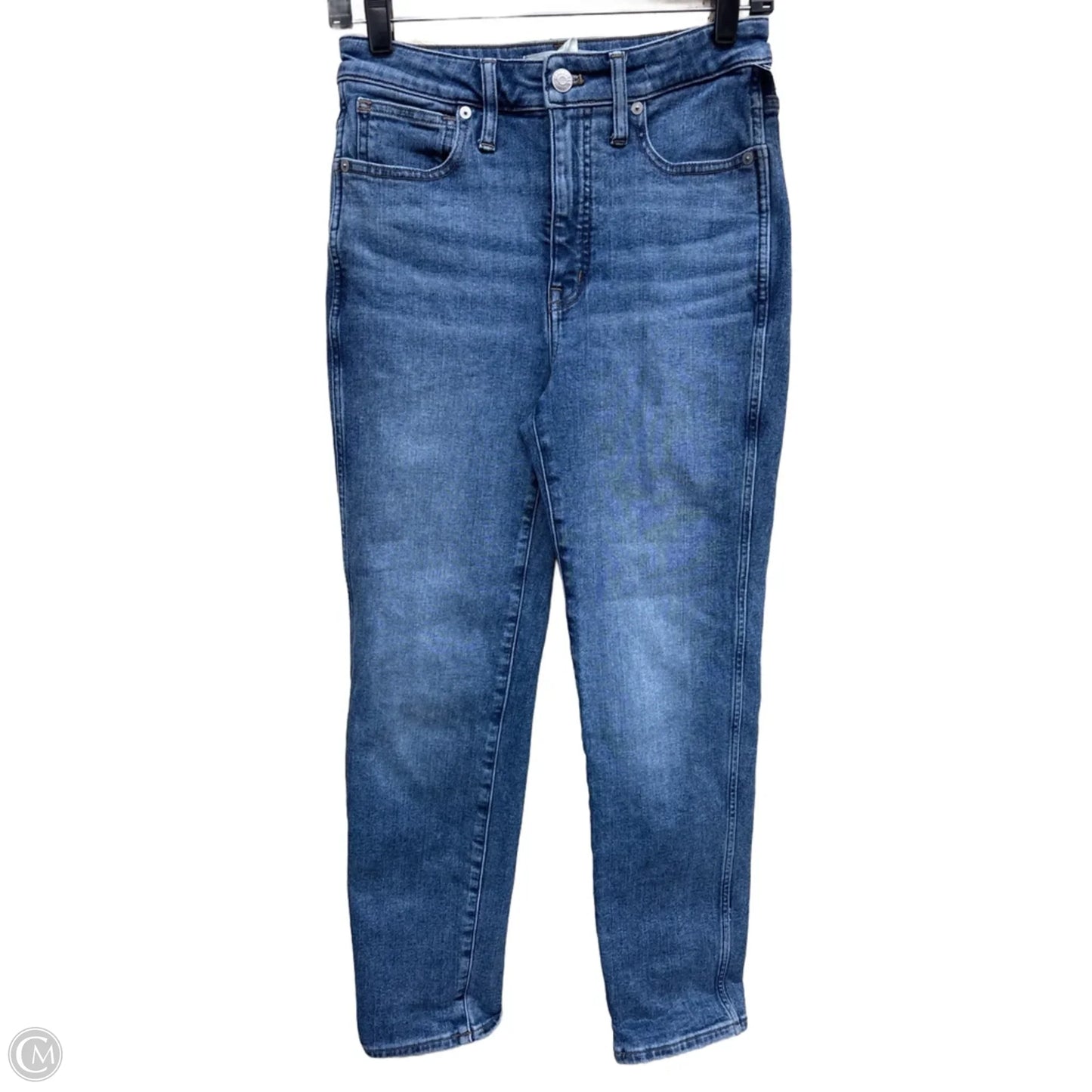 Jeans Straight By Madewell In Blue Denim, Size: 4