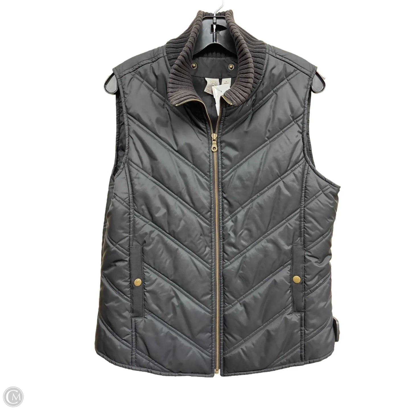 Vest Puffer & Quilted By Caslon In Black, Size: M