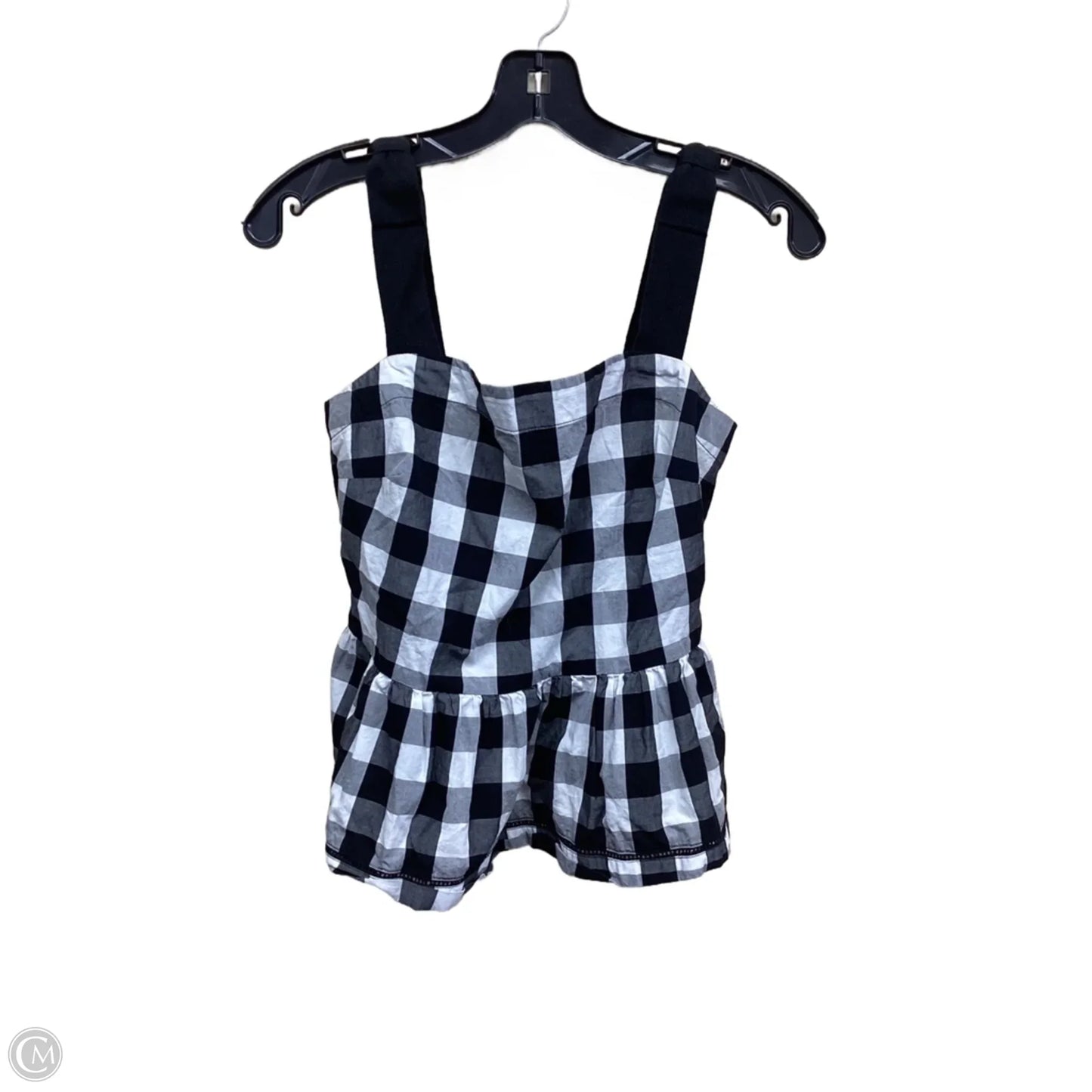 Top Sleeveless Designer By Kate Spade In Black & White, Size: 4