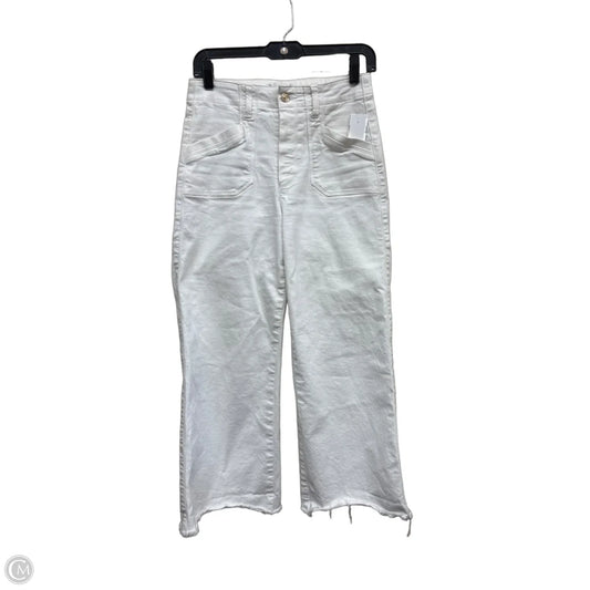 Jeans Wide Leg By Paige In White, Size: 2