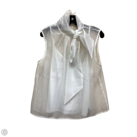 Top Sleeveless By Flying Tomato In White, Size: L