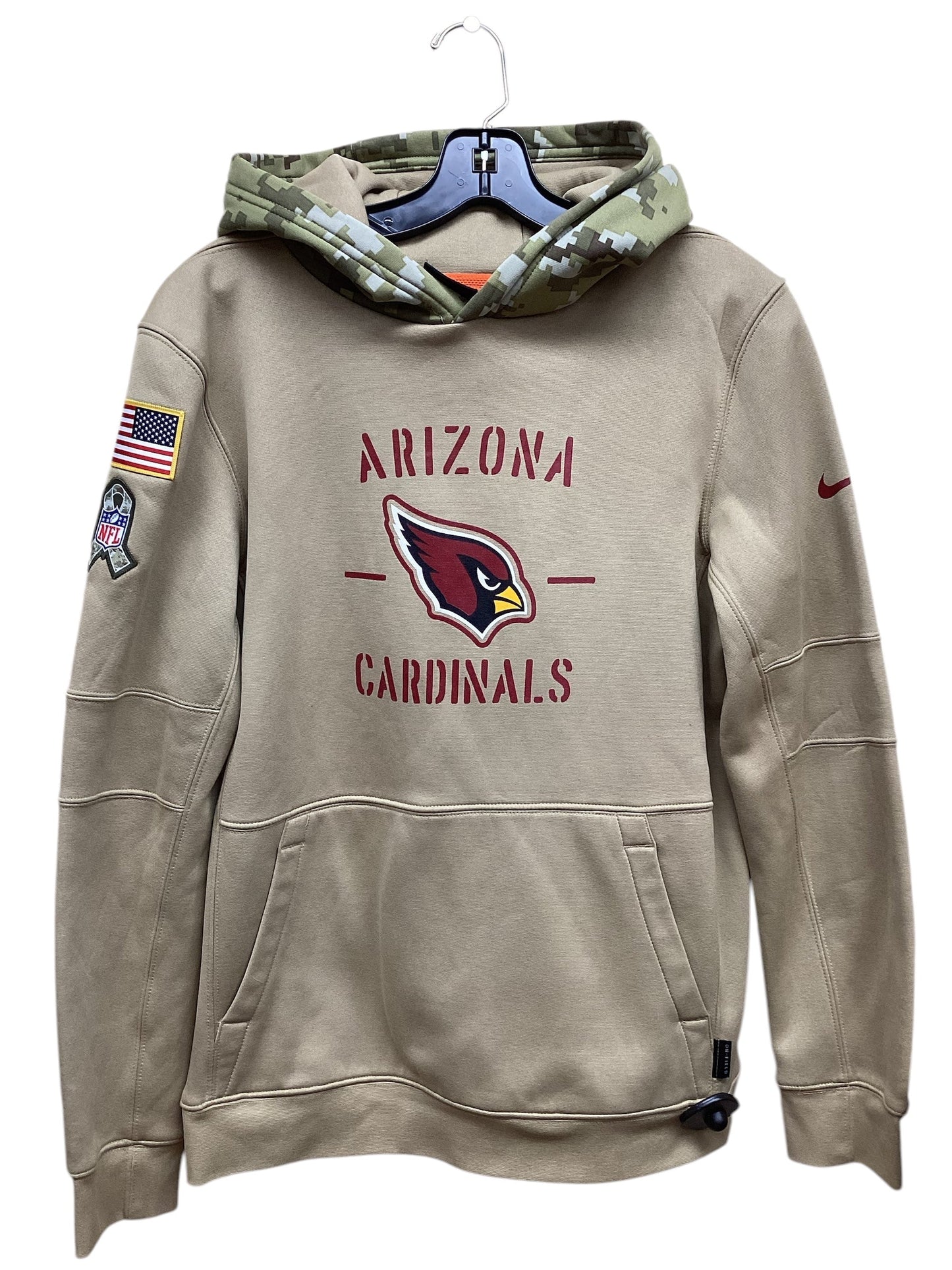Sweatshirt Hoodie By Nike In Tan, Size: Xl