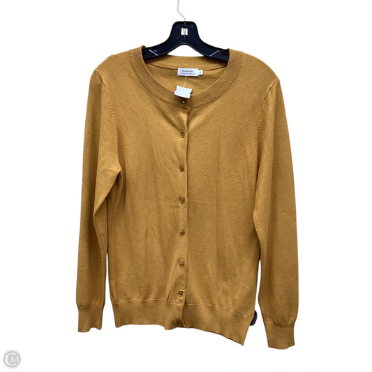 Cardigan By Clothes Mentor In Yellow, Size: M