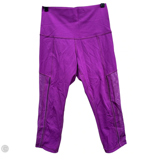Athletic Capris By Lululemon In Purple, Size: 6