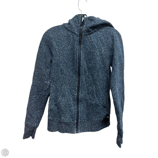 Athletic Jacket By Lululemon In Blue & White, Size: 4