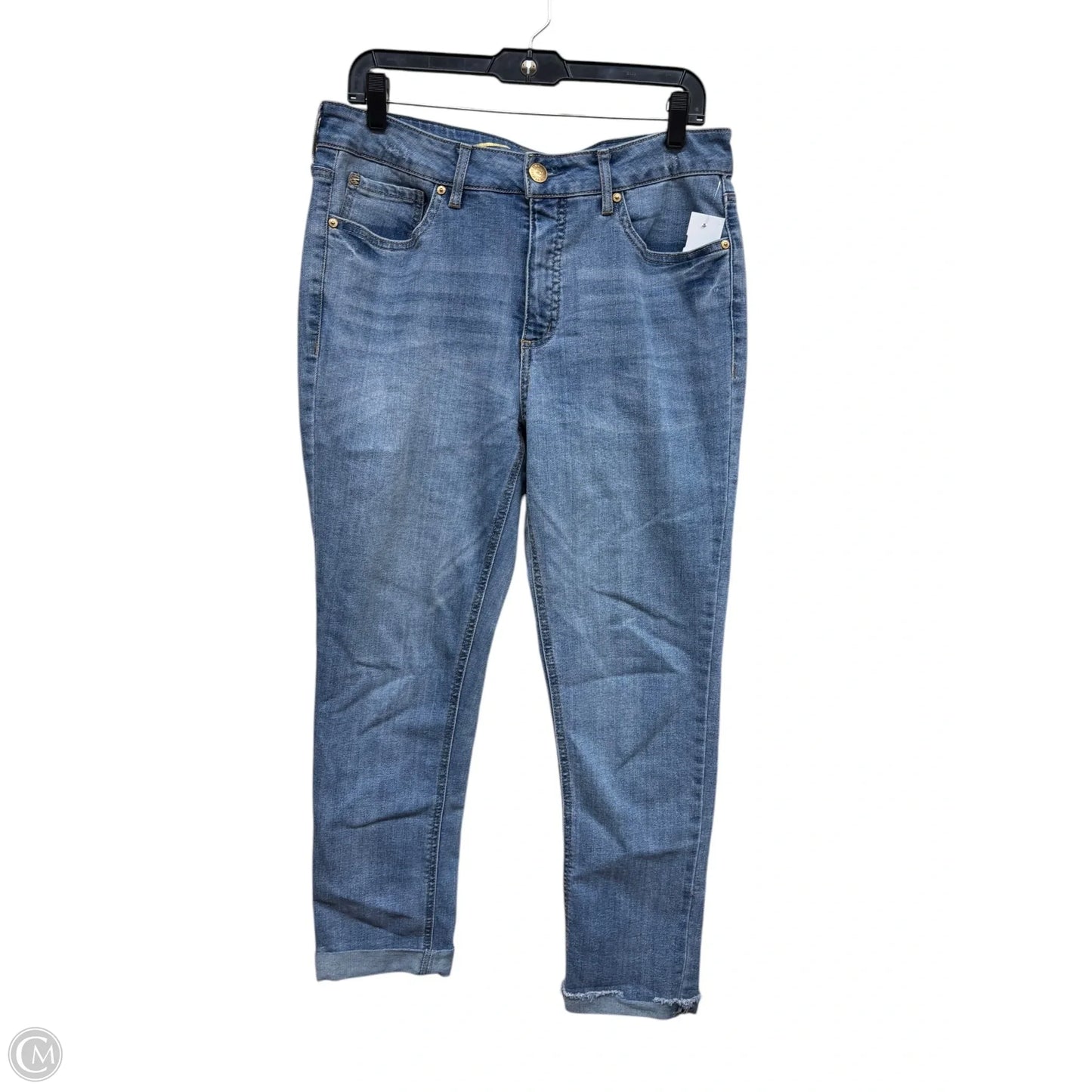 Jeans Straight By Seven 7 In Blue Denim, Size: 10