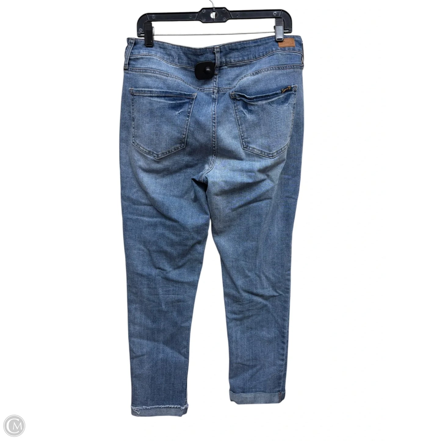 Jeans Straight By Seven 7 In Blue Denim, Size: 10