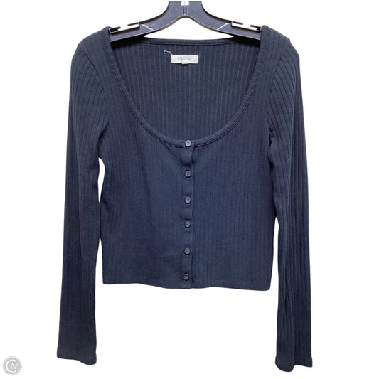 Top Long Sleeve By Madewell In Black, Size: M