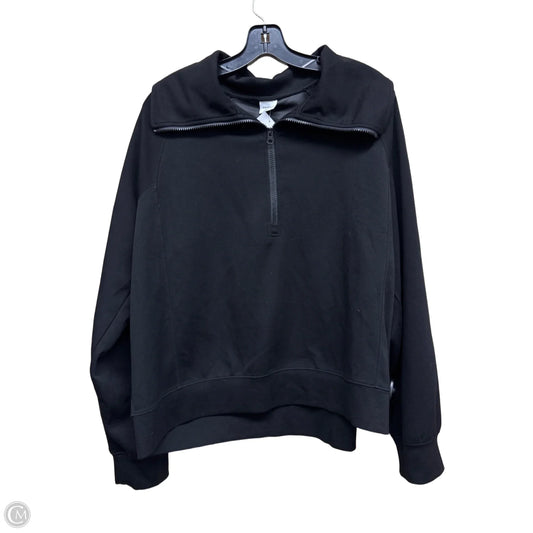 Athletic Top Long Sleeve Collar By Clothes Mentor In Black, Size: Xxl