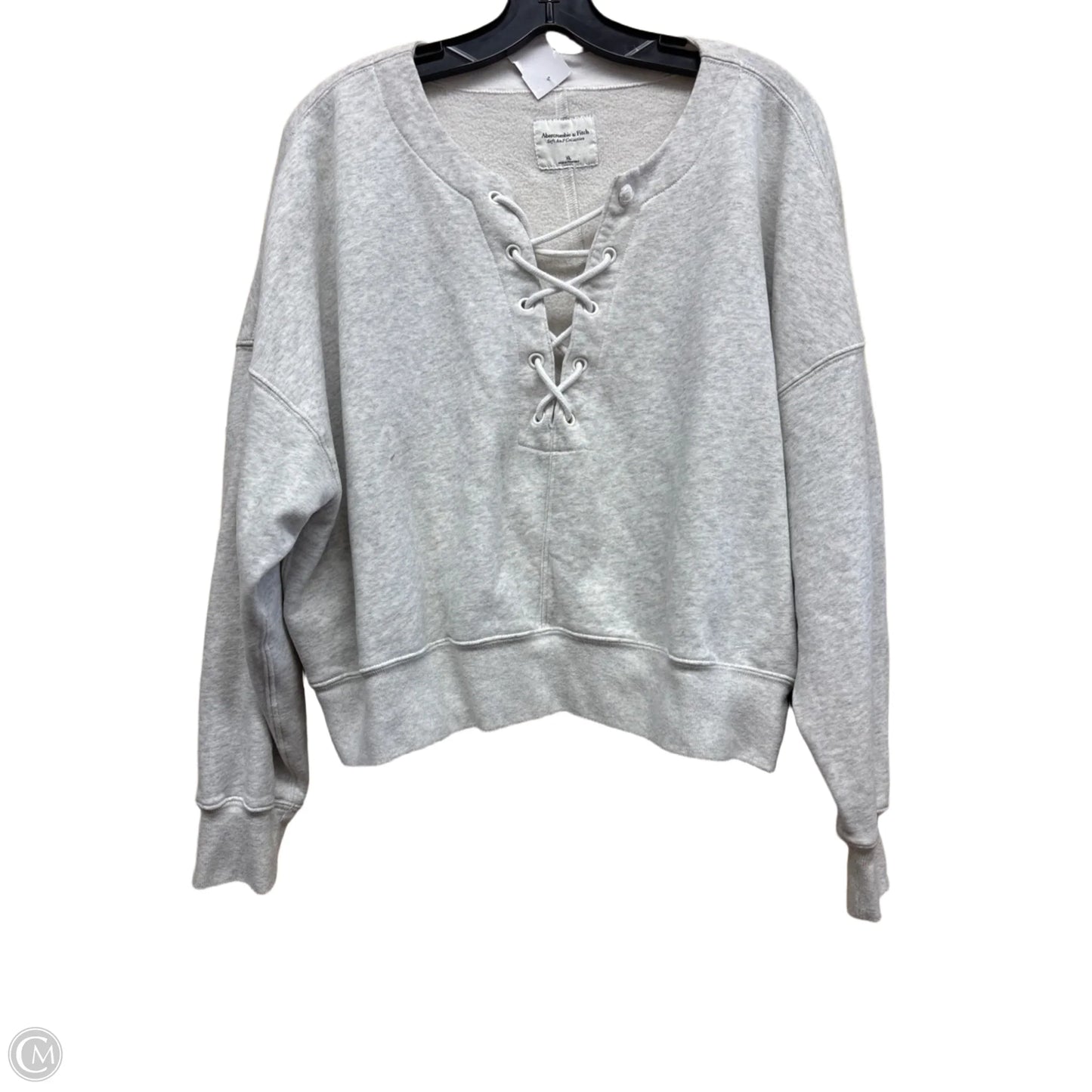 Sweater By Abercrombie And Fitch In Grey, Size: Xl