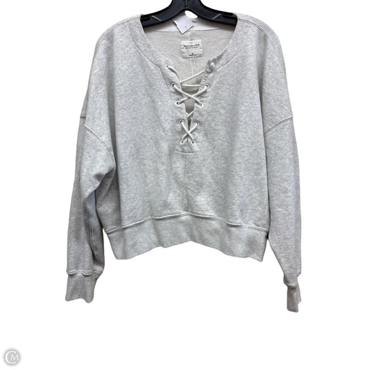 Sweater By Abercrombie And Fitch In Grey, Size: Xl