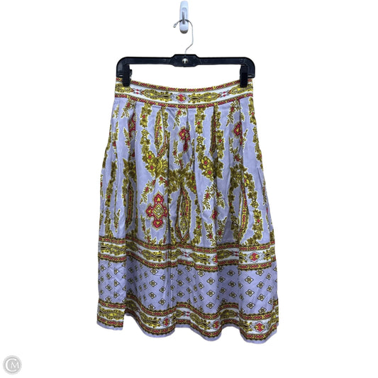 Skirt Midi By Anthropologie In Multi-colored, Size: 8