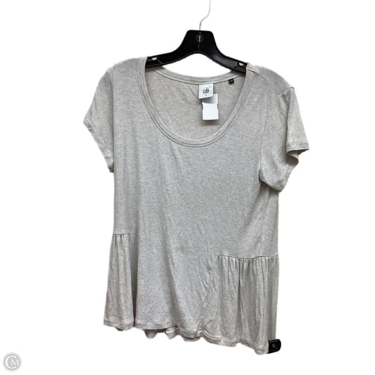 Top Short Sleeve By Cabi In Grey, Size: S