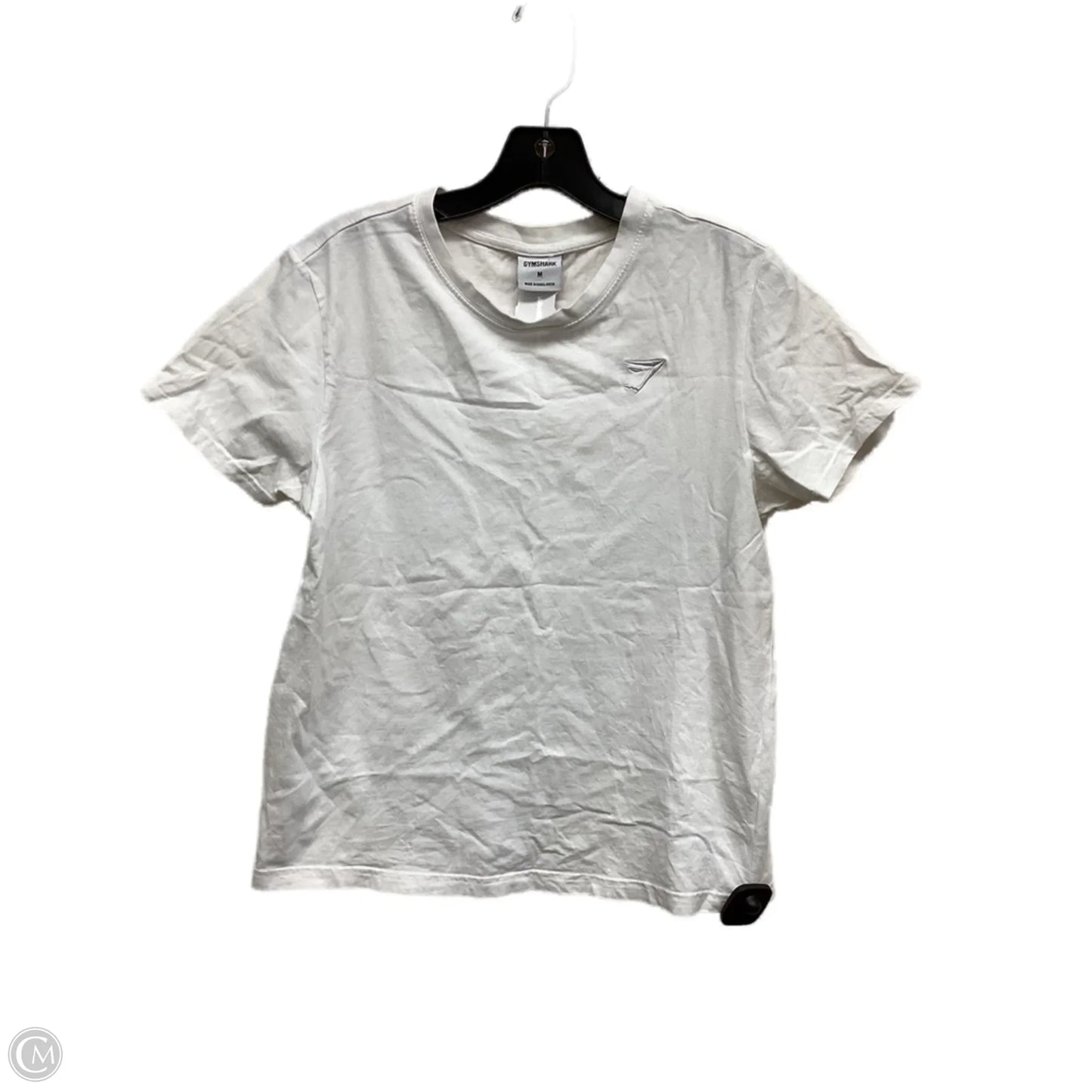 Top Short Sleeve By Gym Shark In White, Size: M