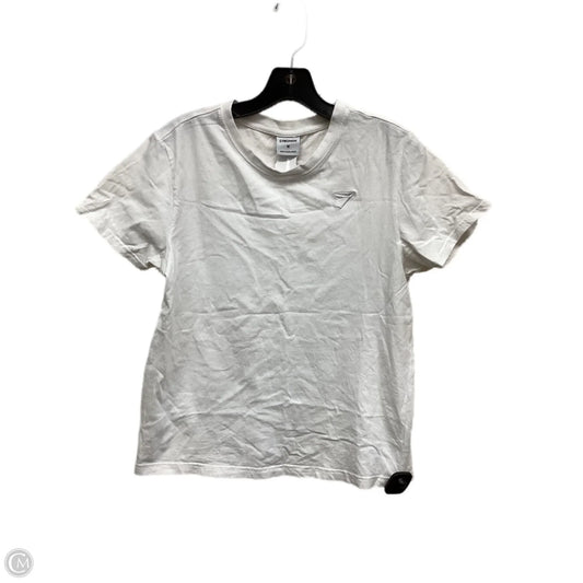 Top Short Sleeve By Gym Shark In White, Size: M