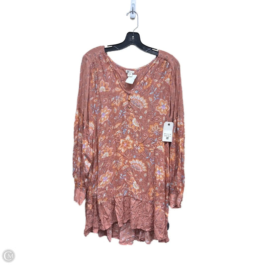 Dress Casual Midi By Billabong In Orange, Size: L