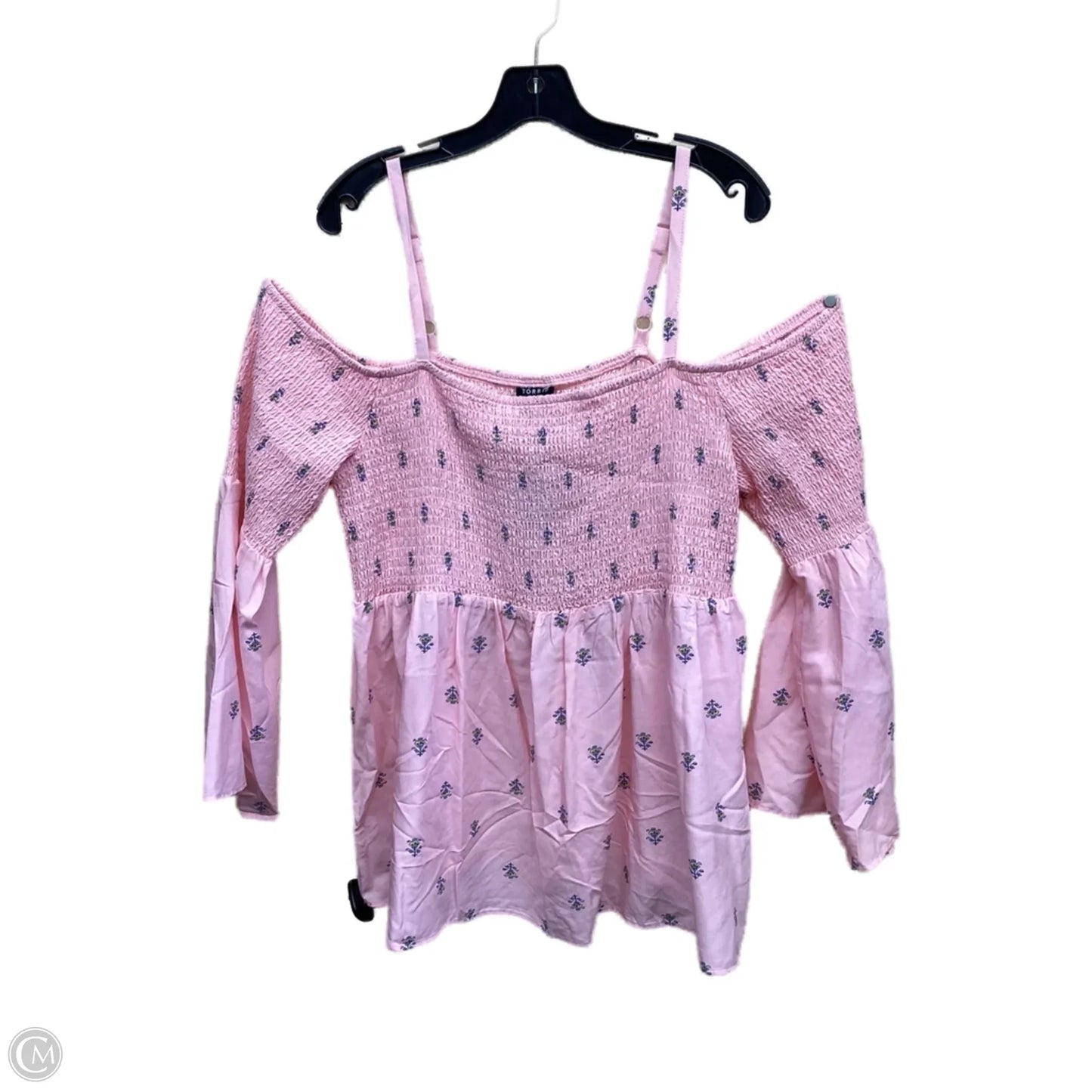 Top Long Sleeve By Torrid In Pink, Size: 2x