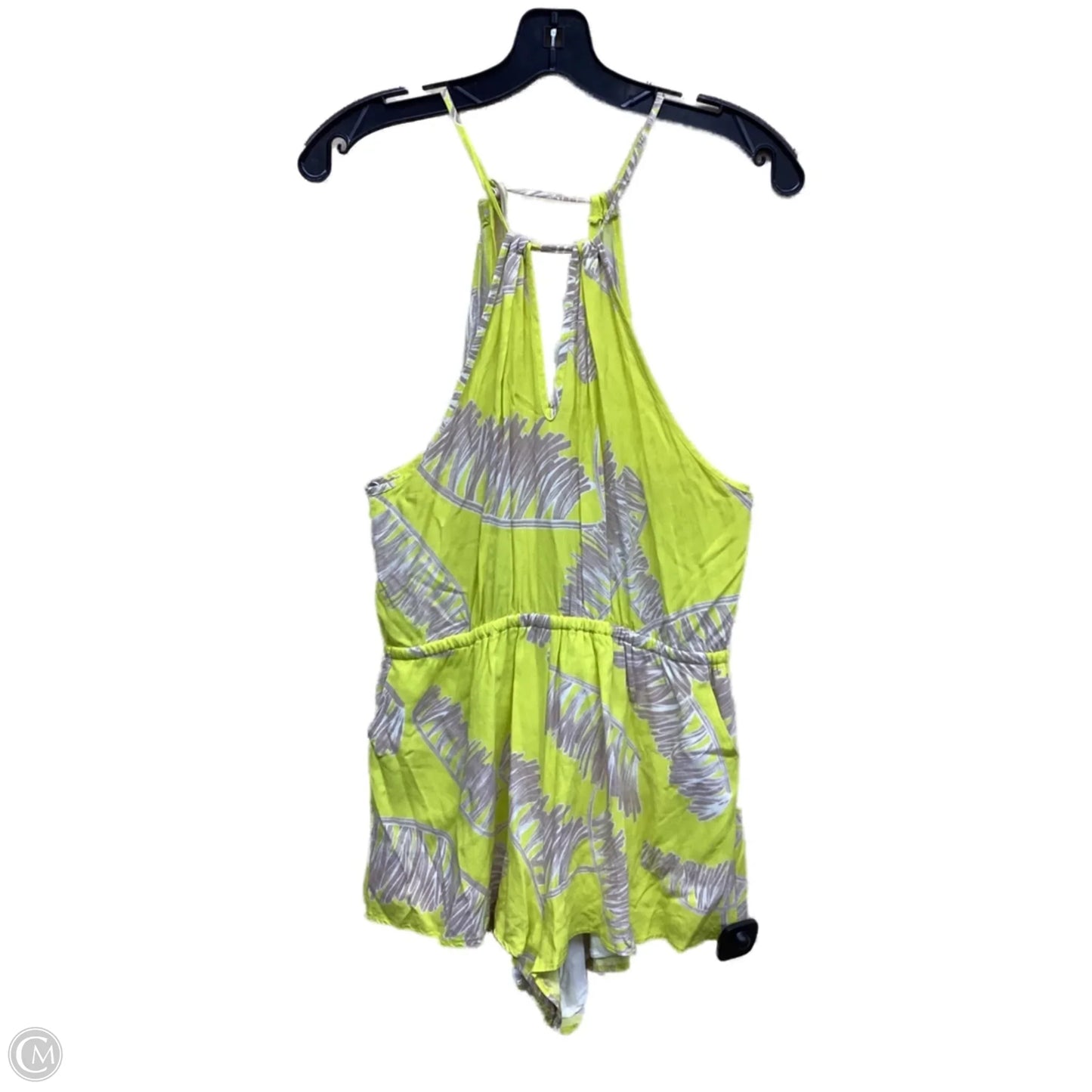 Romper By Clothes Mentor In Tan & Yellow, Size: L