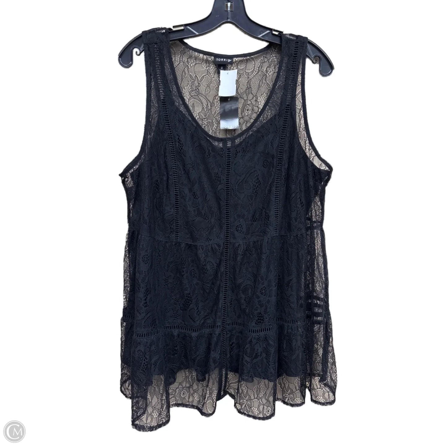 Top Sleeveless By Torrid In Black, Size: L