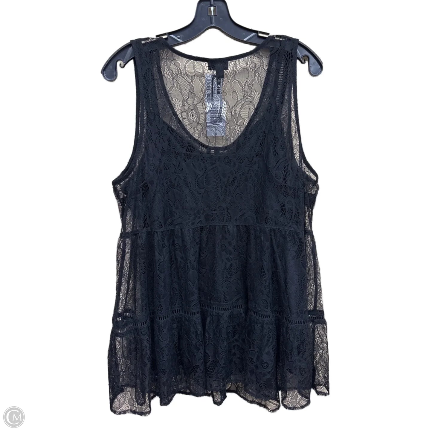Top Sleeveless By Torrid In Black, Size: L