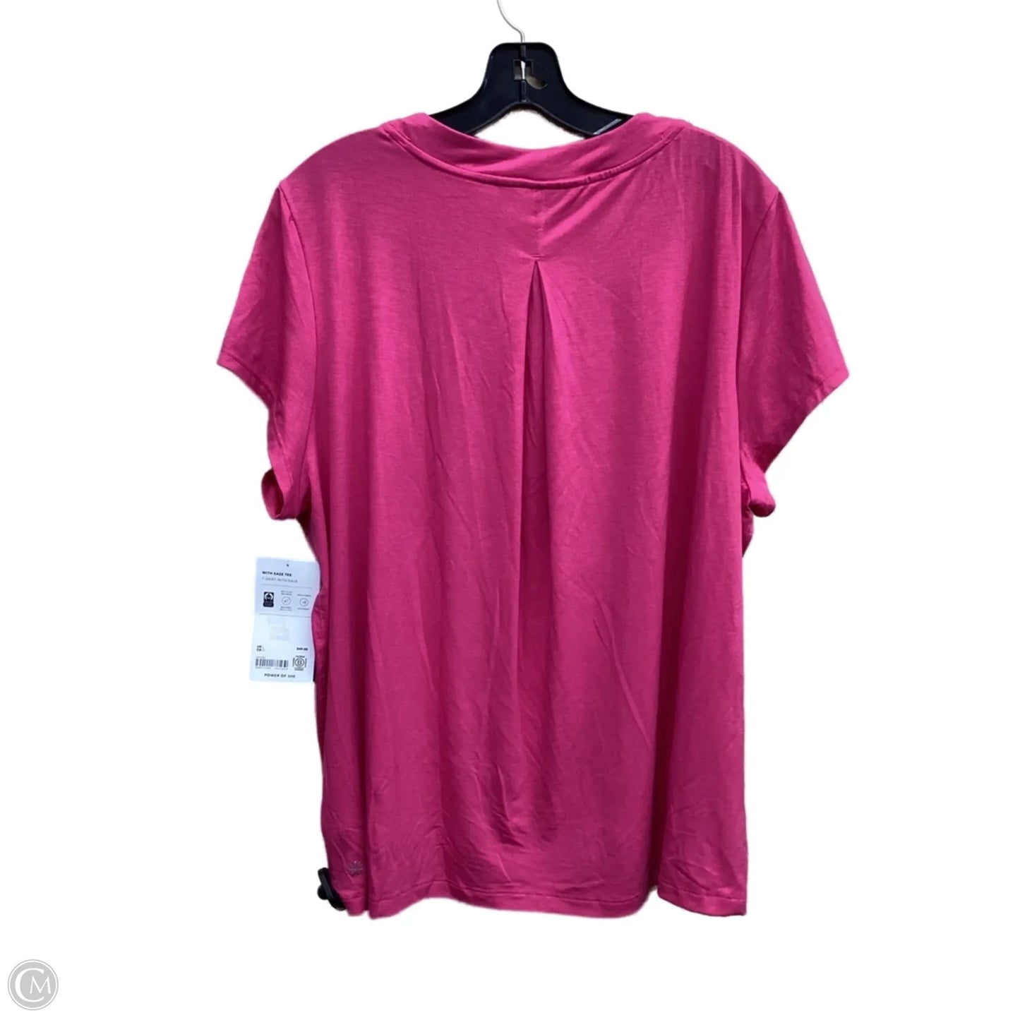 Top Short Sleeve By Athleta In Pink, Size: L