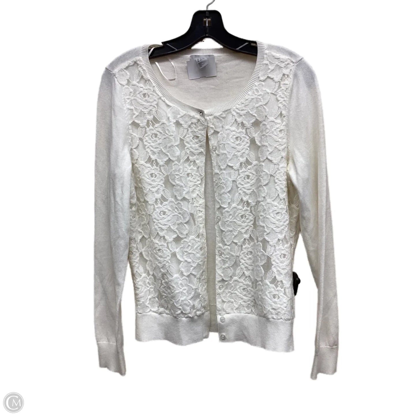Cardigan By H&m In White, Size: M